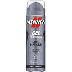 Mennen Gel Haute Protection Barbe Difficile Glisse Optimale Peaux Sensibles 200ml