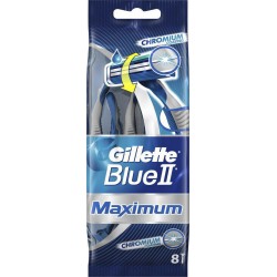 Gillette Blue II Maximum Rasoirs Jetables pour Homme par 8 Rasoirs