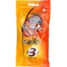 Bic 3 Sensitive par 8 Rasoirs Jetables 3 Lames pour Homme avec Aloé + Vitamin E