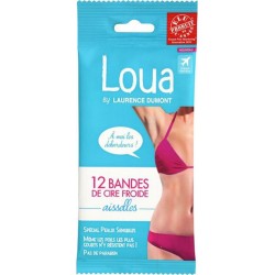 LAURENCE DUMONT Loua Bandes de Cire Froides Aisselles Spécial Peaux Sensibles x12