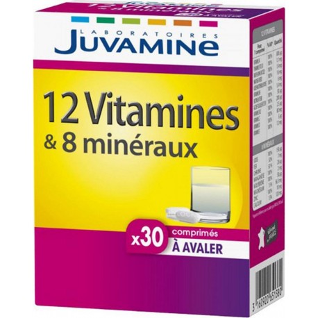 Juvamine 12 Vitamines & 8 Minéraux
